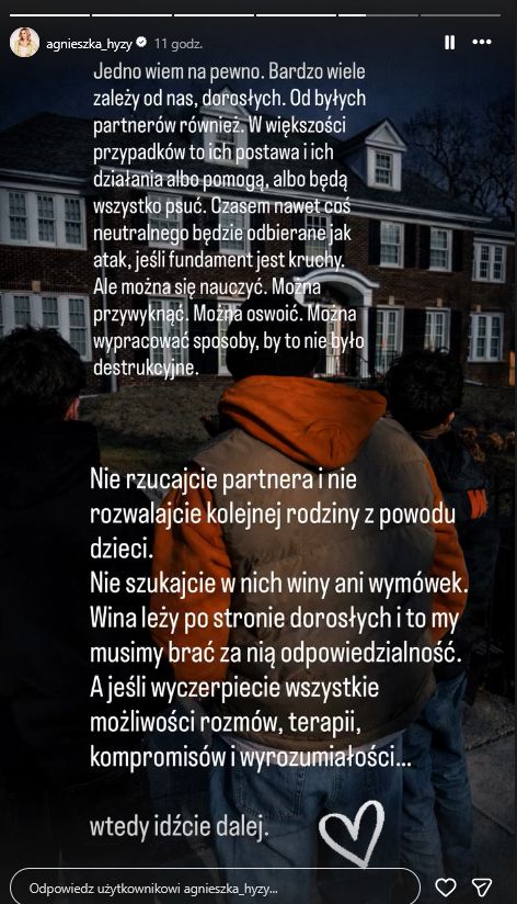 Agnieszka Hyży o dzieciach Grzegorza