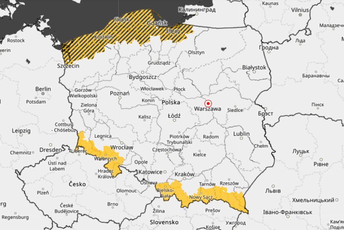 Podmuchy nawet do 100 km/h. IMGW ostrzega