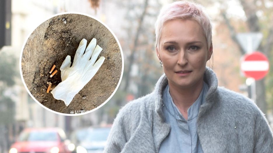 Anita Lipnicka podzieliła się widokiem rękawiczki rzuconej obok chodnika