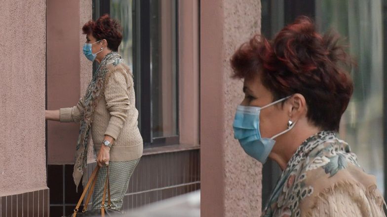 Nieustraszona Jolanta Kwaśniewska i jej torebka za 6 tysięcy wybiegają ze spożywczaka prosto w strugi deszczu (ZDJECIA)