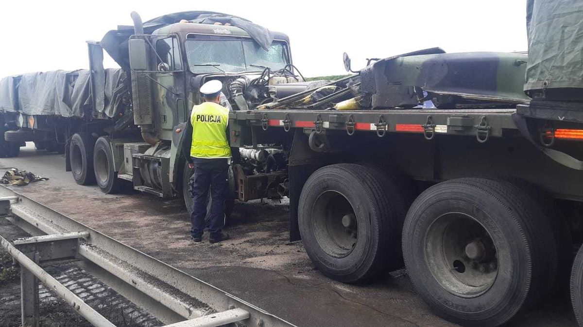W kolizji z udziałem wojska na szczęście nikt nie ucierpiał