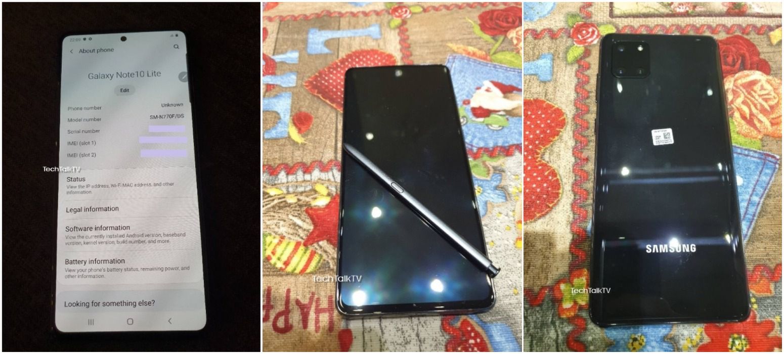Samsung Galaxy Note 10 Lite w całej okazałości. Wyciekają zdjęcia 2