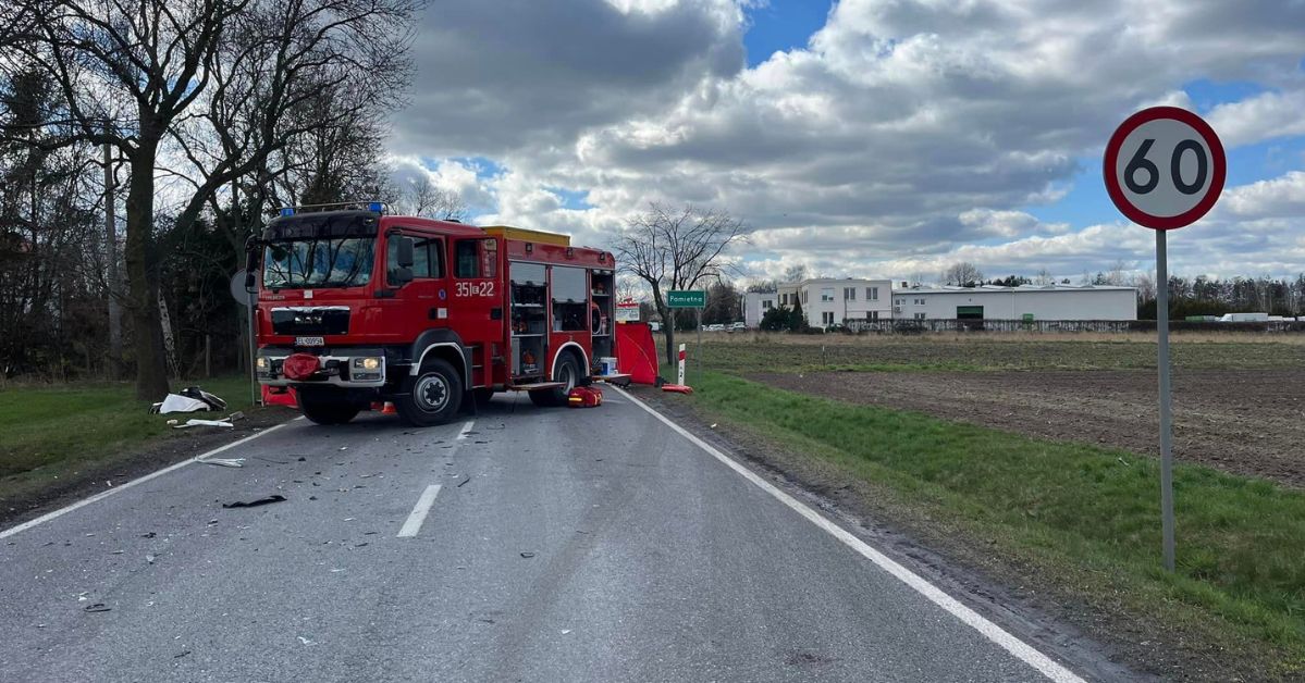 Śmiertelny wypadek pod Skierniewicami. Jedna osoba nie żyje