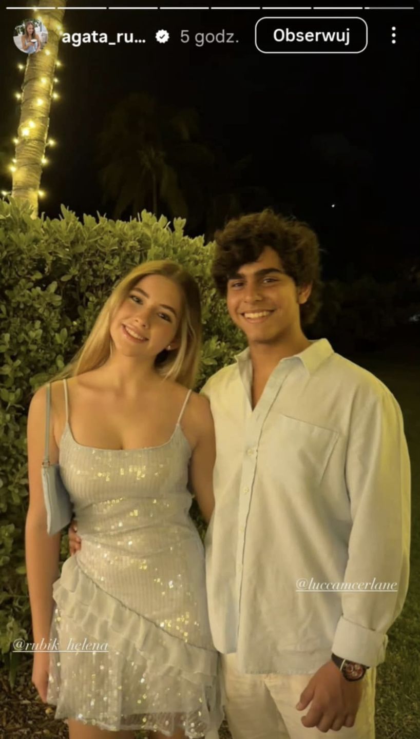 Helena Rubik z chłopakiem