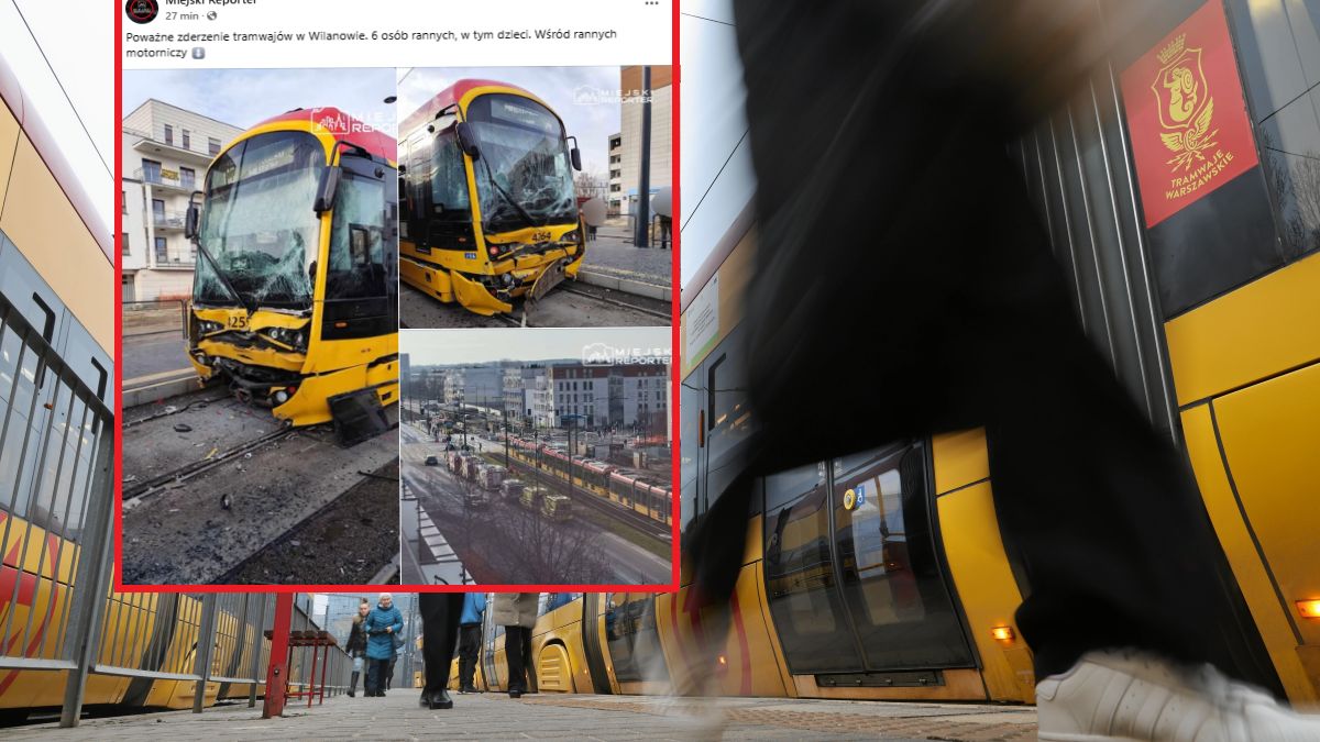 Zderzenie tramwajów na Wilanowie