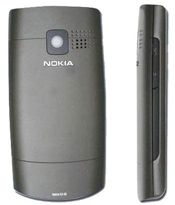 Nokia X2-01 bok/tył