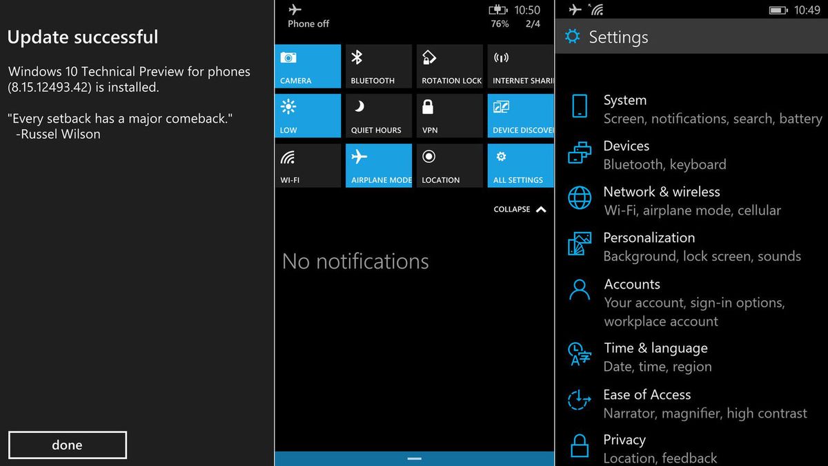 Znane są wymagania sprzętowe dla smartfonów z Windowsem 10 1