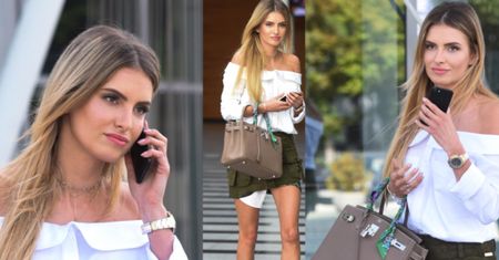 Dominika Grosicka wychodzi z gmachu TVP z torebką za 25 tysięcy złotych (ZDJĘCIA)