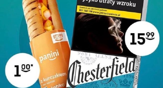 Żabka złamała kodeks reklamy. Zachęcała do zakupu papierosów