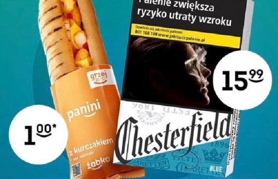 Żabka złamała kodeks reklamy. Zachęcała do zakupu papierosów