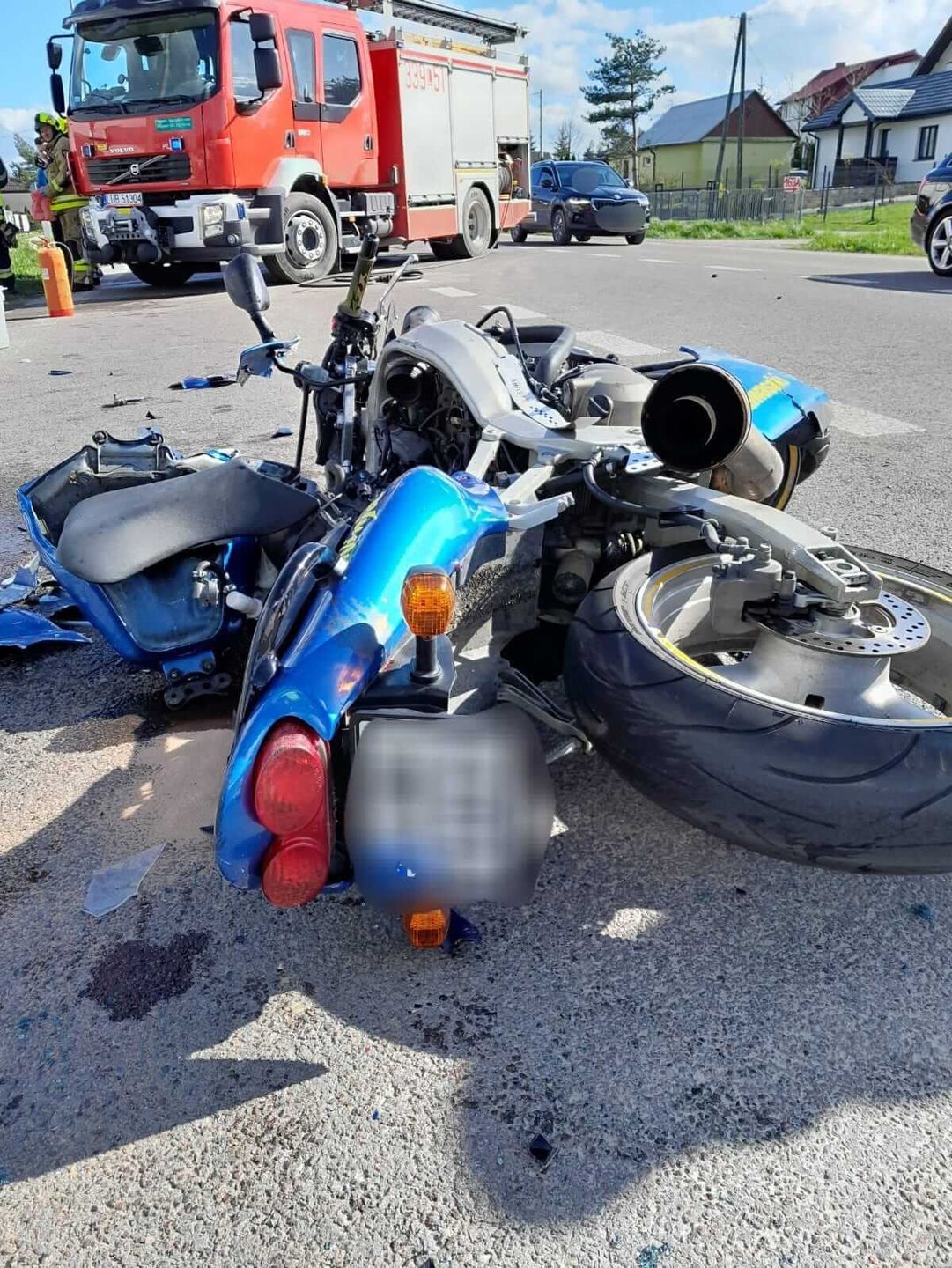 Motocyklista zderzył się w oplem w Mętowie