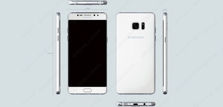 Samsung Galaxy Note 6/7 na renderze 4