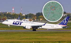 "Kilkanaście sekund". Samolot LOT-u leciał nad Białorusią