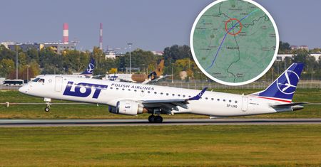 "Kilkanaście sekund". Samolot LOT-u leciał nad Białorusią