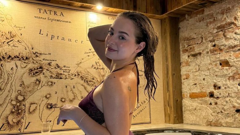 Wiktoria Gąsiewska pozuje w bikini. Odważna sesja w jacuzzi