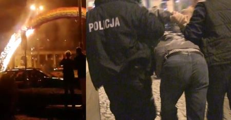 Podpalacz tęczy aresztowany! MIAŁ 2,4 PROMILA!