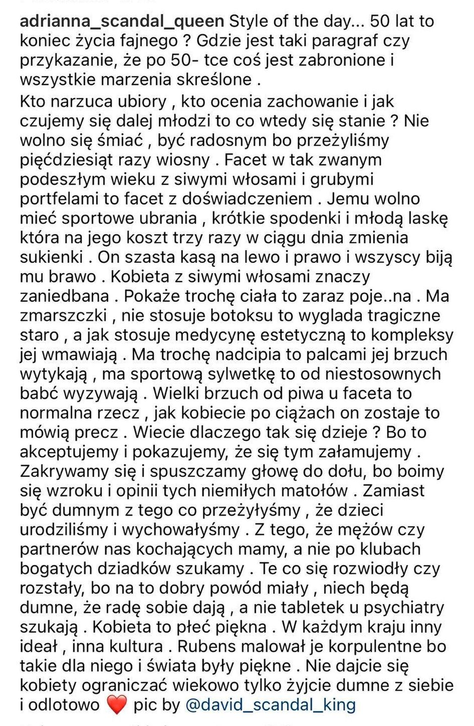 Adrianna z "Królowych życia" rymuje o życiu po 50-tce