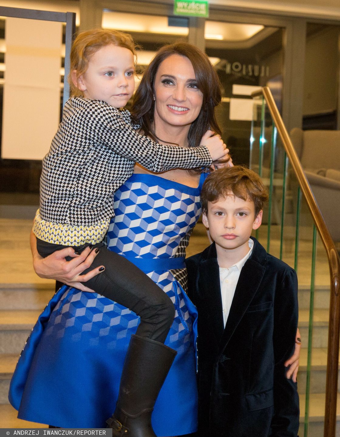 Dominika Kulczyk z dziećmi w 2014