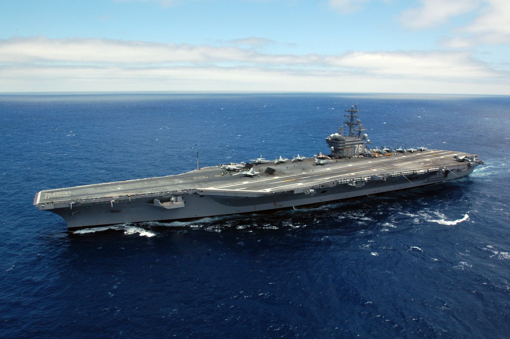USS Ronald Reagan - lotniskowiec "zatopiony" przez szwedzki okręt A-19