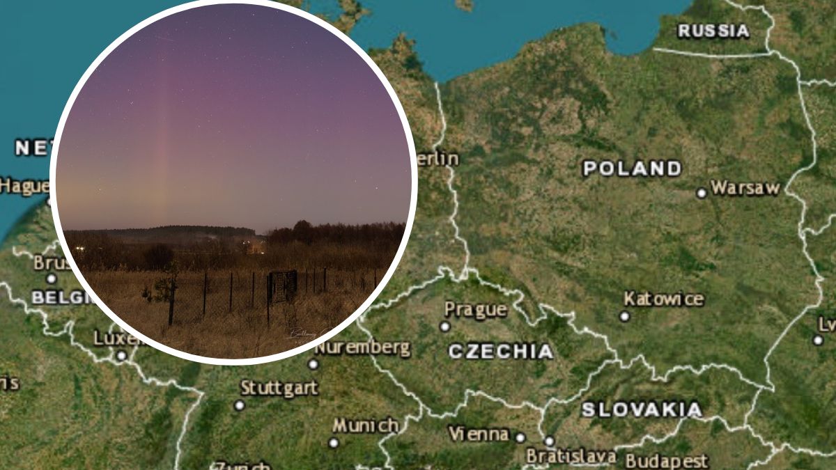 Zorza polarna nad Polską. Taki widok rzadko się zdarza