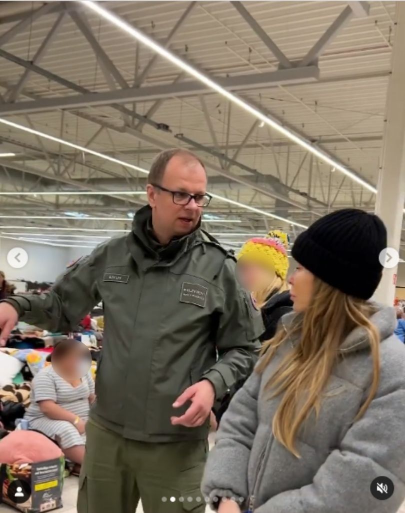 Joanna Przetakiewicz odwiedziła uchodźców w Przemyślu