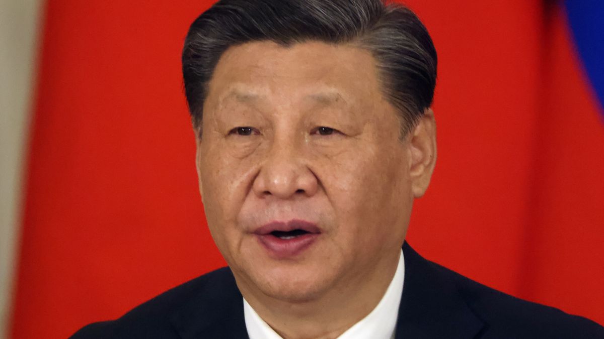 MOSCOW, RUSSIA - MARCH 21:  (RUSSIA OUT) Chinese President Xi Jinping speeches during the signing ceremony at the Grand Kremlin Palace, on March 21, 2023 in Moscow, Russia. Three days after being accused by an international tribunal of war crimes in Ukraine, Russian President Putin received Chinese leader Xi Jinping during his state visit to Russia. (Photo by Contributor/Getty Images)