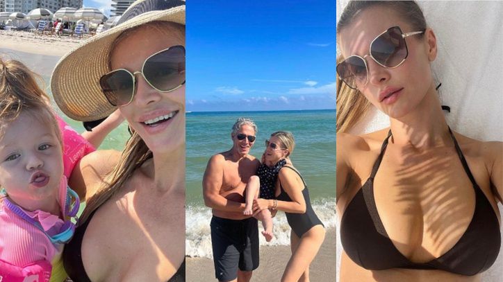 Joanna Krupa w skąpym bikini relacjonuje wypad z mężem i 3-letnią Ashą do Miami