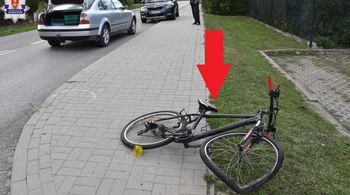Nie ustąpił pierwszeństwa. 14-letni rowerzysta trafił do szpitala