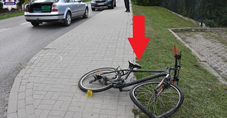 Nie ustąpił pierwszeństwa. 14-letni rowerzysta trafił do szpitala