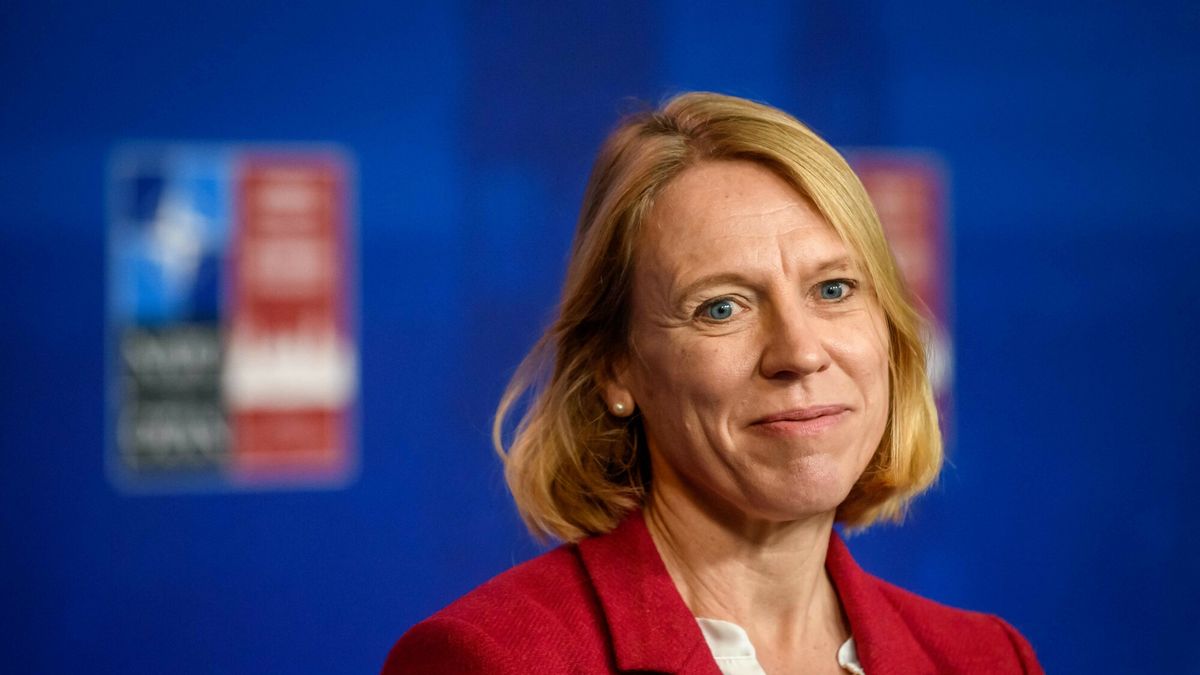 Temporary
Anniken Huitfeldt, Foreign Minister of Norway, speaks to journalists at the NATO foreign ministers' meeting in Riga, Latvia on November 30, 2021. - NATO foreign ministers meet in the Latvian capital to discuss how to counter a Russian military build-up on Ukraine's border amid fears the Kremlin could be preparing to invade. (Photo by Gints Ivuskans / POOL / AFP)
GINTS IVUSKANS