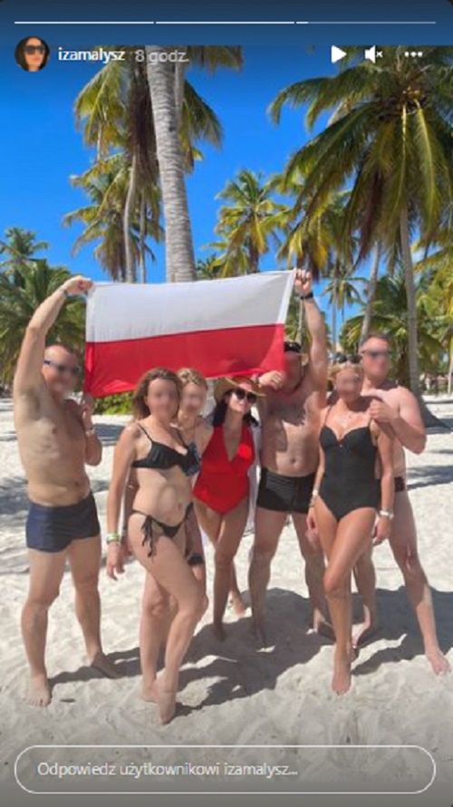 Iza Małysz z mężem i znajomymi na wakacjach