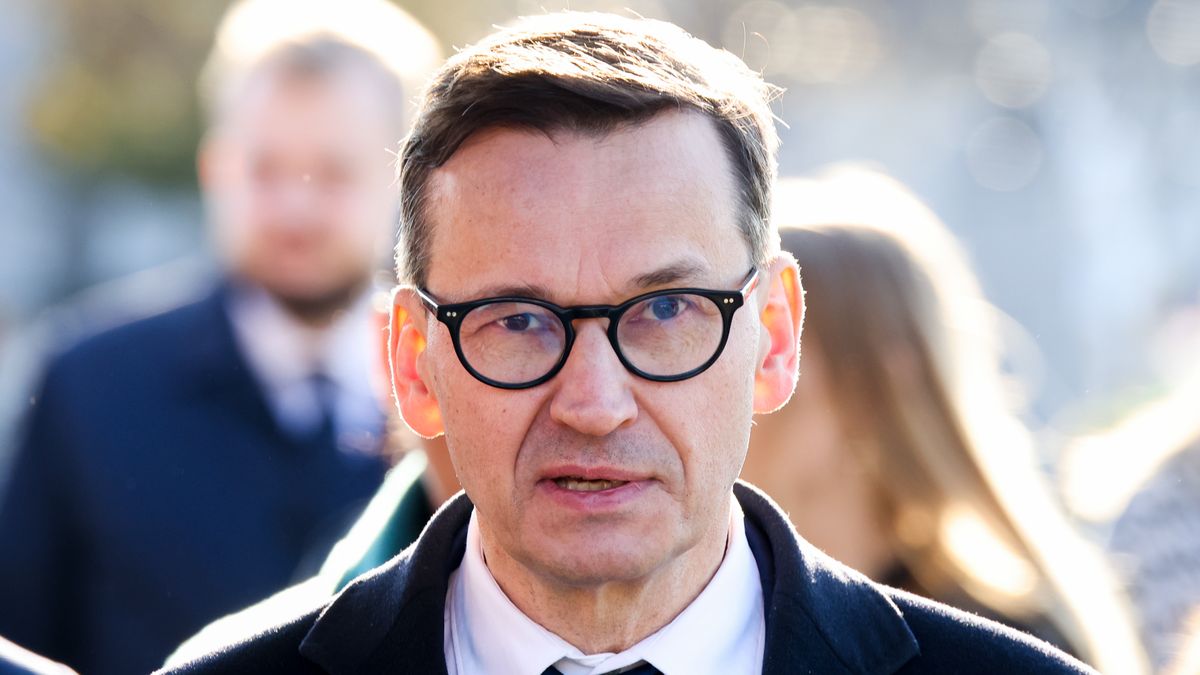 Mateusz Morawiecki, a former Prime Minister of Poland, is seen during a funeral of Barbara Skrzypek, a long-time associate of the leader of the Law and Justice (PiS) party, Jaroslaw Kaczynski. Gorlice, Poland on March 22, 2025. Barbara Skrzypek passed away on March 15 at the age of 66, three days after she was questioned by Prosecutor Ewa Wrzosek at the Warsaw District Prosecutor's Office regarding the Srebrna company and the so-called 'Two towers' case. (Photo by Beata Zawrzel/NurPhoto via Getty Images)