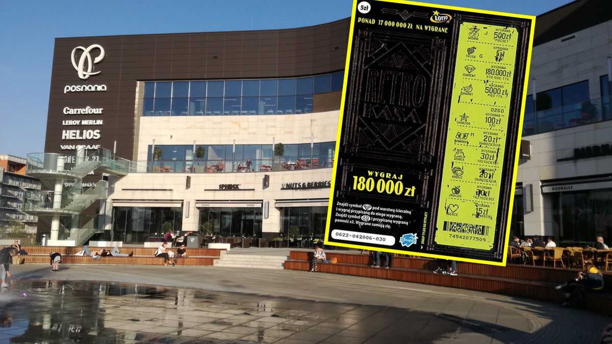 Wygrana padła w centrum handlowym Posnania
