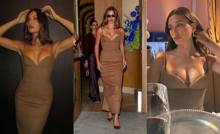Hailey Bieber przyciąga spojrzenia w śmiałej sukience