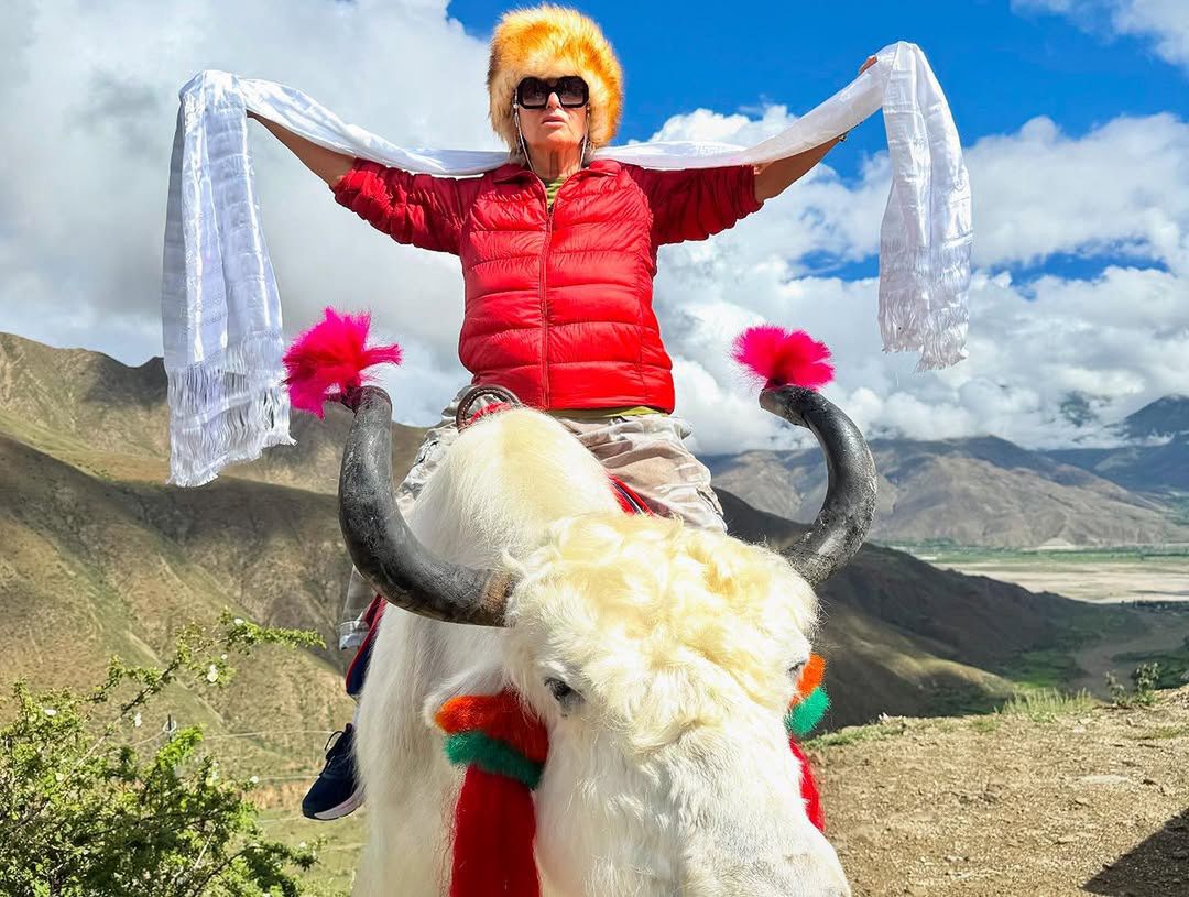 Ewa Kasprzyk na wakacjach w Tybecie