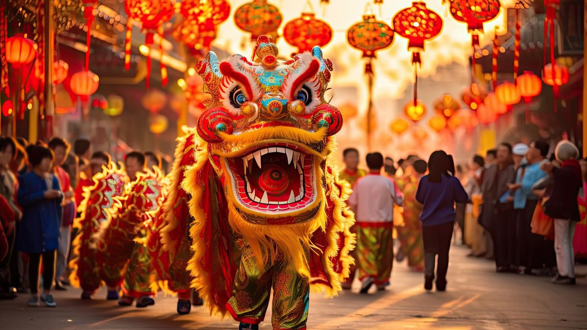 Świętowanie obchodów Nowego Roku w Chinach.