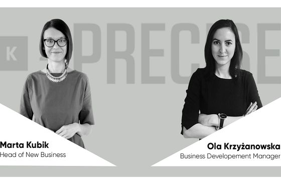 Marta Kubik head of new business w K2 Precise. Aleksandra Krzyżanowska business development managerem