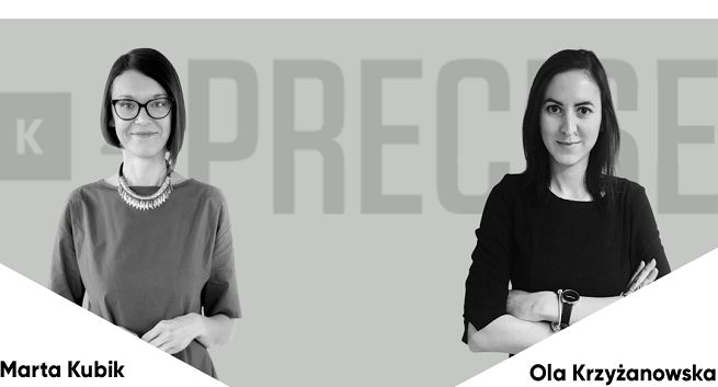 Marta Kubik head of new business w K2 Precise. Aleksandra Krzyżanowska business development managerem