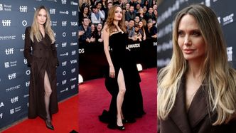 50-letnia Angelina Jolie odtwarza ikoniczną pozę z Oscarów na festiwalu w Toronto