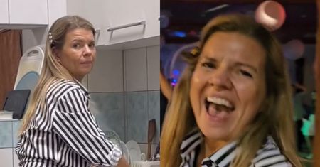 Manowska przy zmywaku i z dzieckiem na rękach. Szalona impreza Pawła z "Rolnika"
