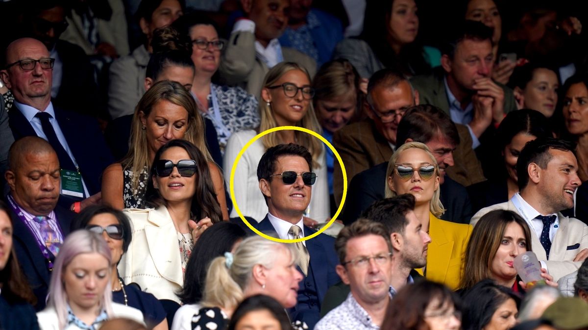 Tom Cruise na finale Wimbledonu