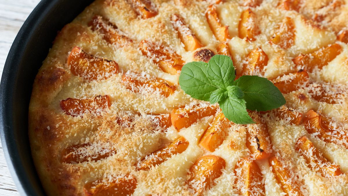 Francuskie ciasto z morelami 