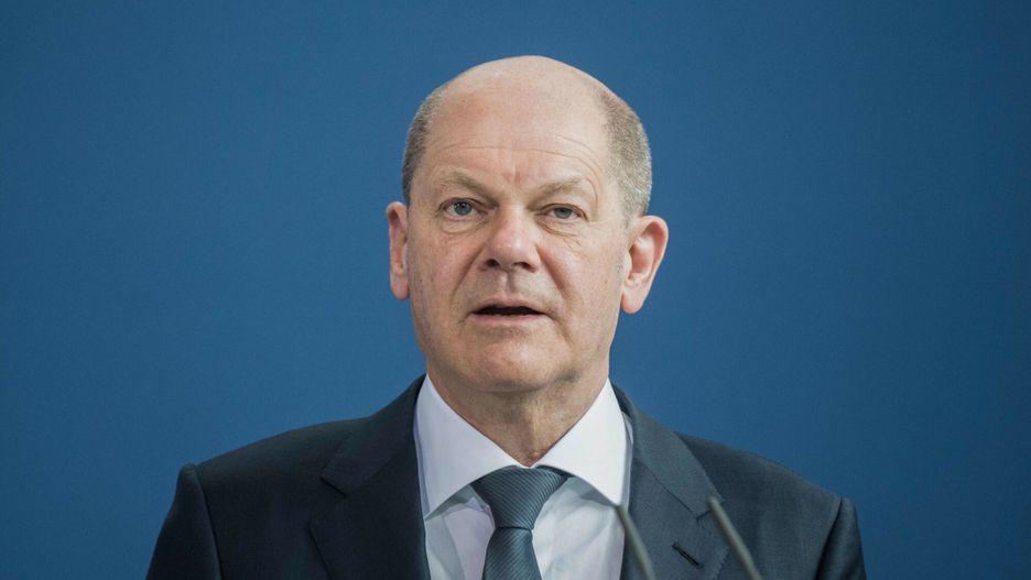 TemporaryGerman Chancellor Olaf Scholz addresses a joint press conference with the Austrian Chancellor following bilateral talks at the Chancellery in Berlin on March 31, 2022. (Photo by Stefanie LOOS / POOL / AFP)STEFANIE LOOS