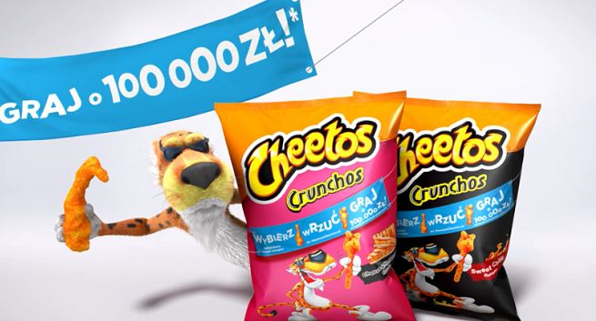 „Włącz wyobraźnię” w promocji chrupek Cheetos Crunchos (wideo)