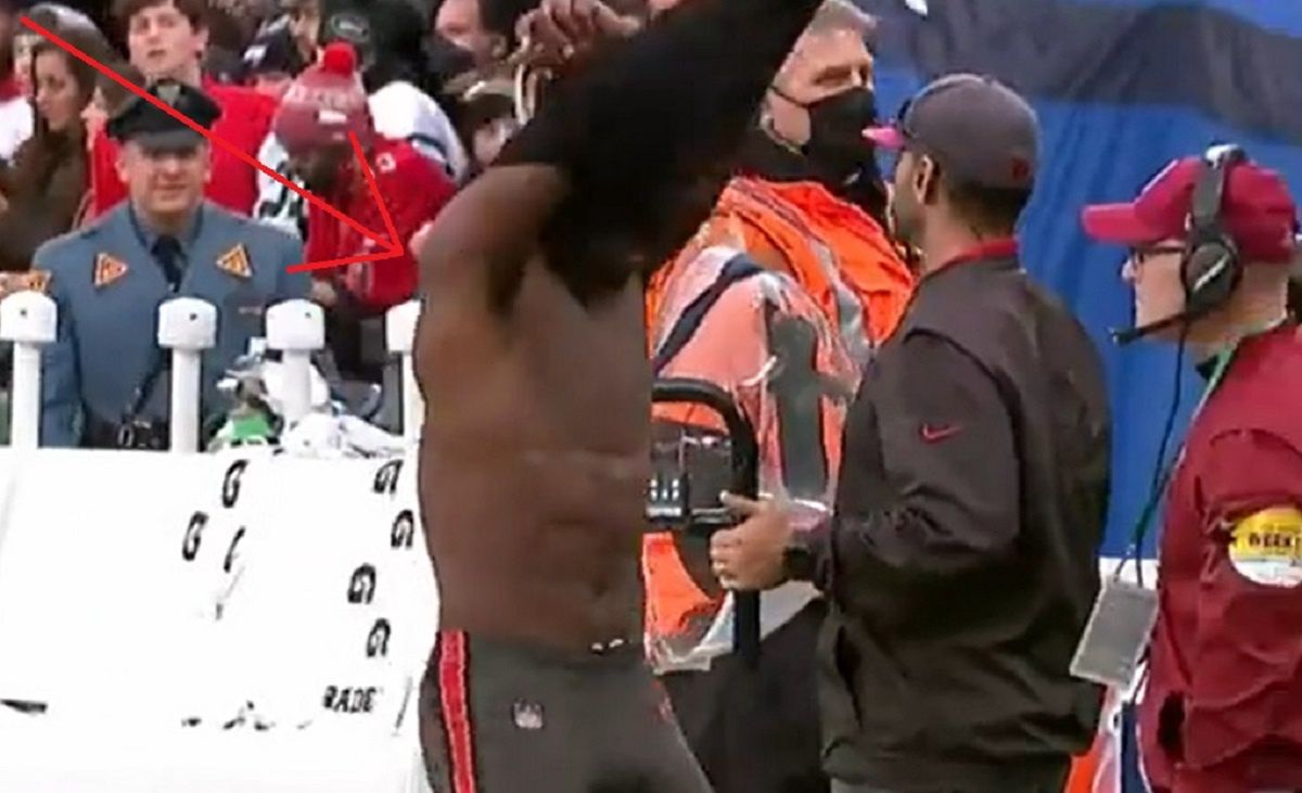 Antonio Brown w czasie meczu