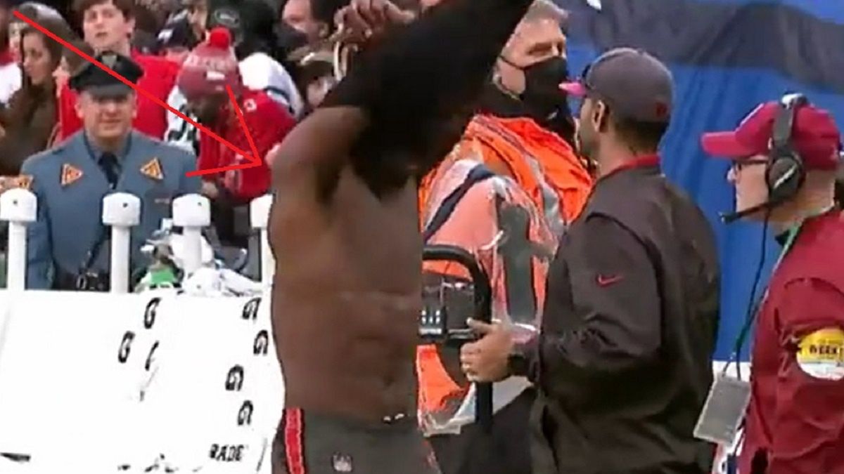 Antonio Brown w czasie meczu