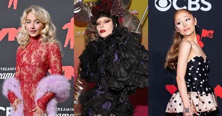 Zatrzęsienie gwiazd na gali MTV VMA 2025: mroczna Lady Gaga, elegancka Ariana Grande, cała w czerwieni Sabrina Carpenter...
