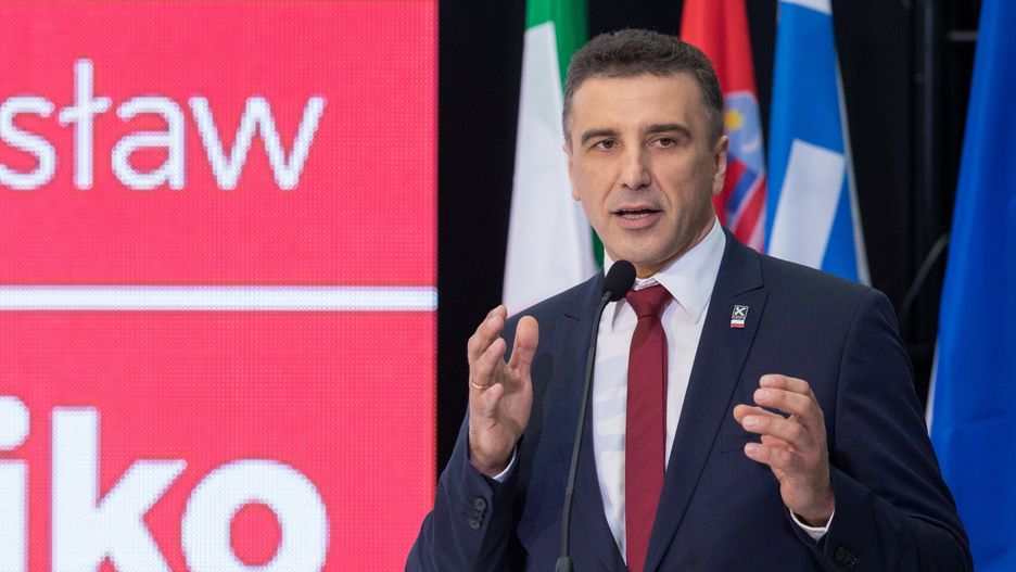 Konwencja wyborcza Kukiz'15
28.04.2019 Warszawa Konwencja Kukiz 15 przed wyborami do Parlamentu Europejskiego N/z Jaroslaw Sachajko Fot Tomasz Jastrzebowski/REPORTER
Tomasz Jastrzebowski/REPORTER