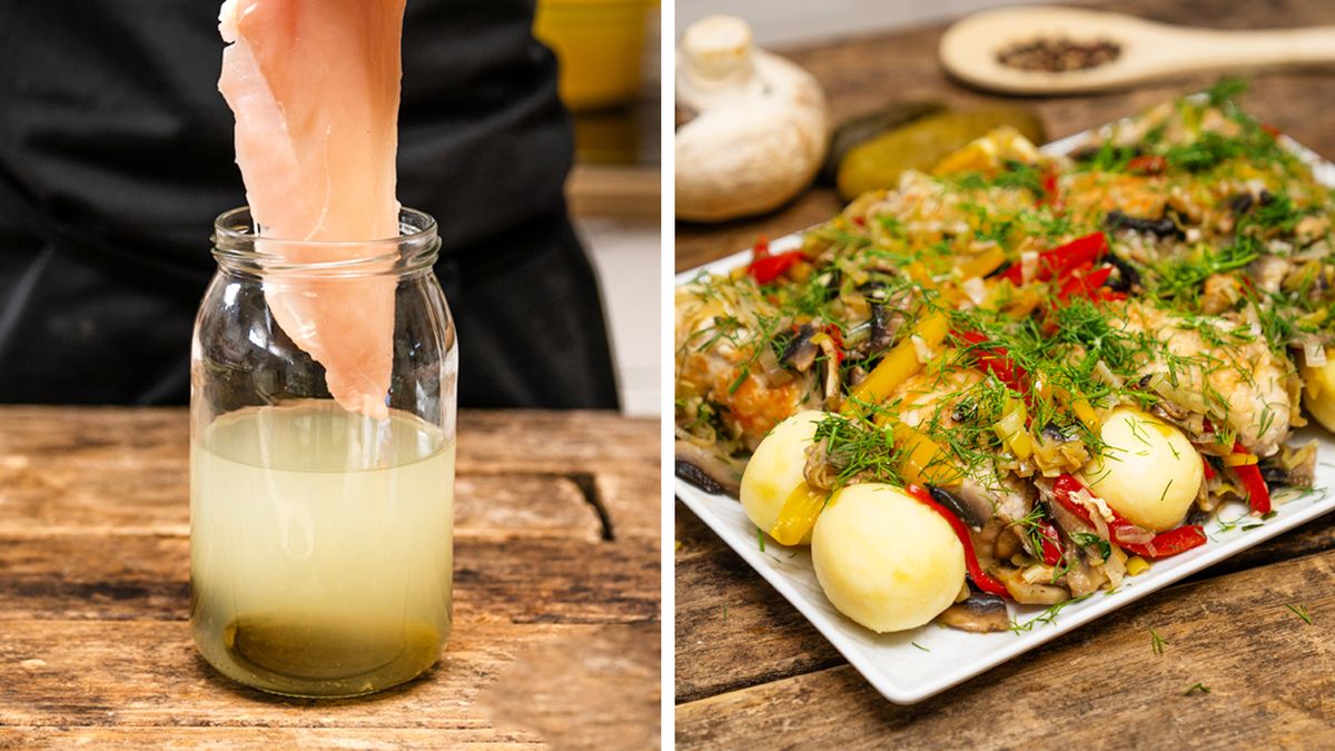 Kurczak w ogórkowej marynacie- Pyszności