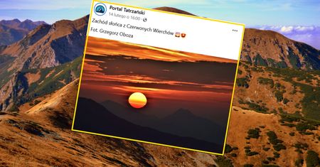 Niezwykłe zdjęcie z Tatr. "Chwila utrwalona okiem kamery"